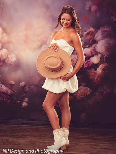 Peonies and Roses Backdrop