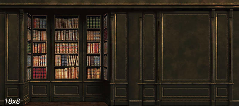 Estate Paneled Library and Wall Backdrop