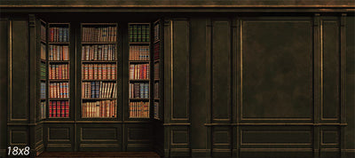 Estate Paneled Library and Wall Corner Set