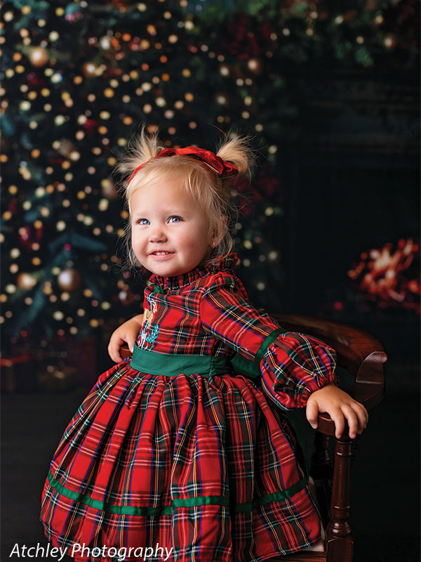 Christmas Faded Victorian Photography Backdrop