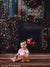 Christmas Faded Victorian Photography Backdrop