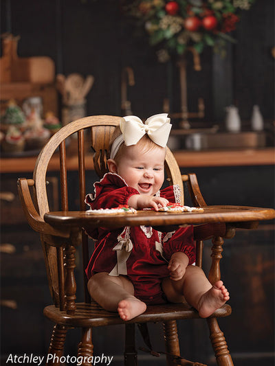 Christmas Kitchen Photography Backdrop