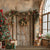 Rustic Christmas Door Backdrop