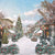 Enchanting Winter Village Christmas Backdrop