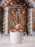 Elegant Gingerbread House Door Backdrop