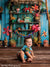 Colorful Tiki Toy Room Cake Smash Photography Backdrop