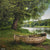 Rustic Rowboat by the Lakeside Photography Backdrop