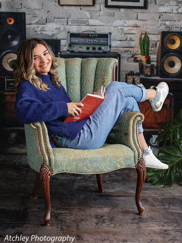 Vintage Brick Music Studio Photography Backdrop
