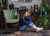 Vintage Brick Music Studio Photography Backdrop
