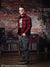 Vintage Exposed Brick Music Studio Backdrop