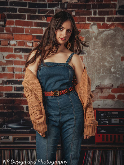 Vintage Exposed Brick Music Studio Backdrop