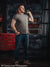 Industrial Garage Red Toolbox Photography Backdrop