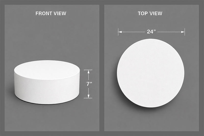 Circle Pedestal Posing Props