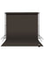 A professional-grade dark gray seamless paper backdrop displayed with tape for secure setup in photography studios.