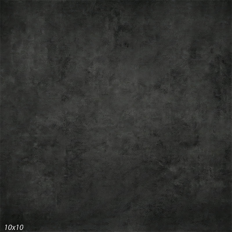 Printed deep gray photography backdrop featuring a painterly-style texture and low contrast.