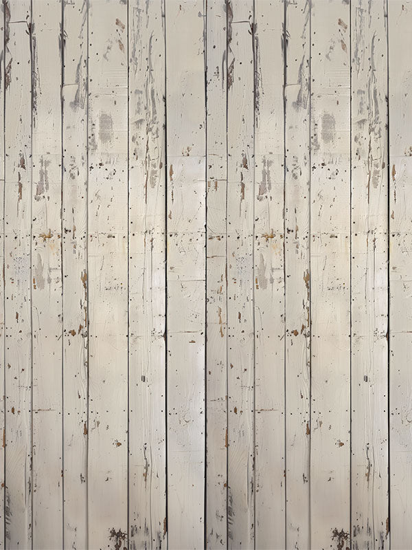 Ivory Antique Wood Plank Floordrop
