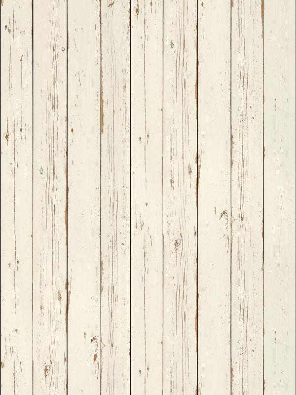Photography floor drop featuring realistic whitewashed wood planks with soft ivory and beige tones, creating a rustic farmhouse look beneath a model.