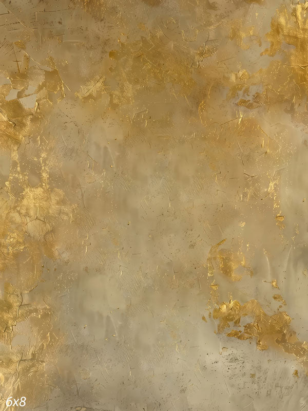 Printed photography backdrop showing golden olive with antique gold flecks, a soft mottled painterly texture with gentle tonal movement.
