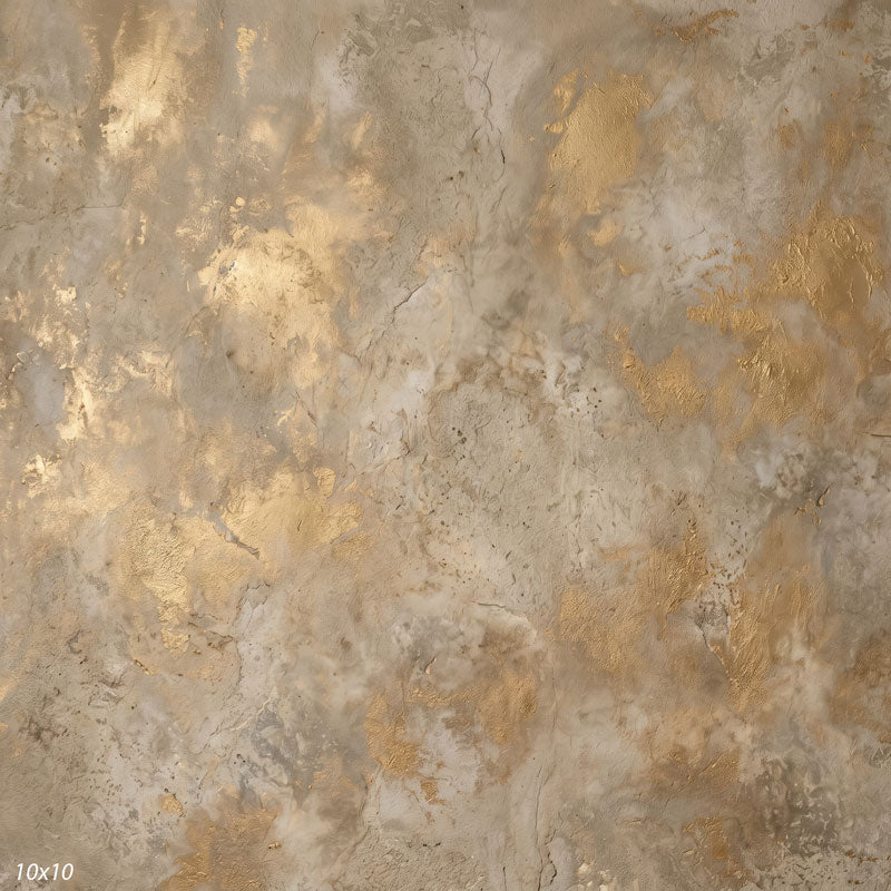 Printed studio background showing a painterly mottled sandy tan texture with a lighter center that deepens toward the edges.