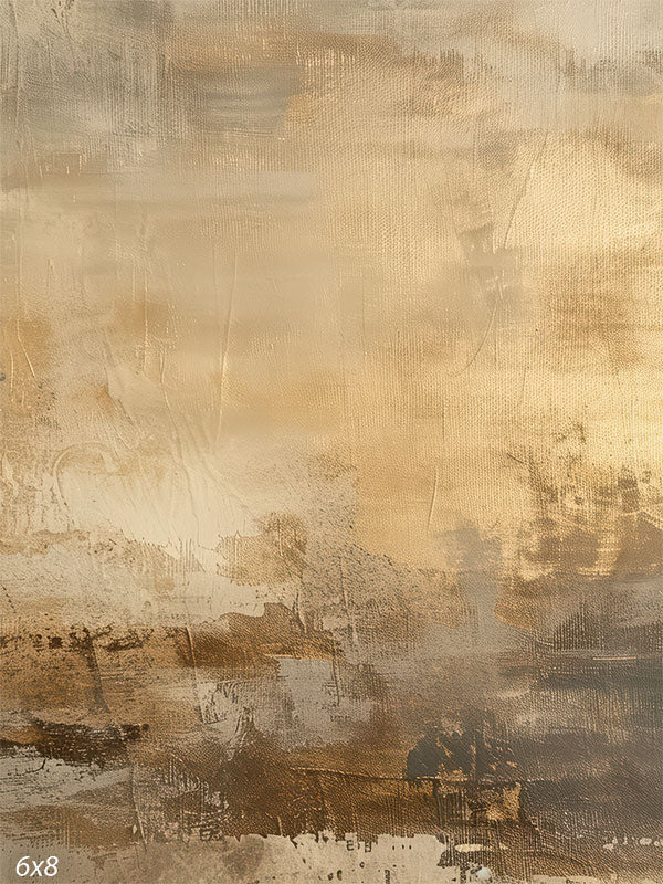 Hand-painted abstract textured backdrop with beige and earthy brown tones, perfect for portrait and editorial photography sessions.