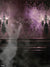 Gothic Elegance Smoke Photography Backdrop - Gothic purple damask wallpaper with ornate black sconces and ambient smoke creates a moody photography backdrop.