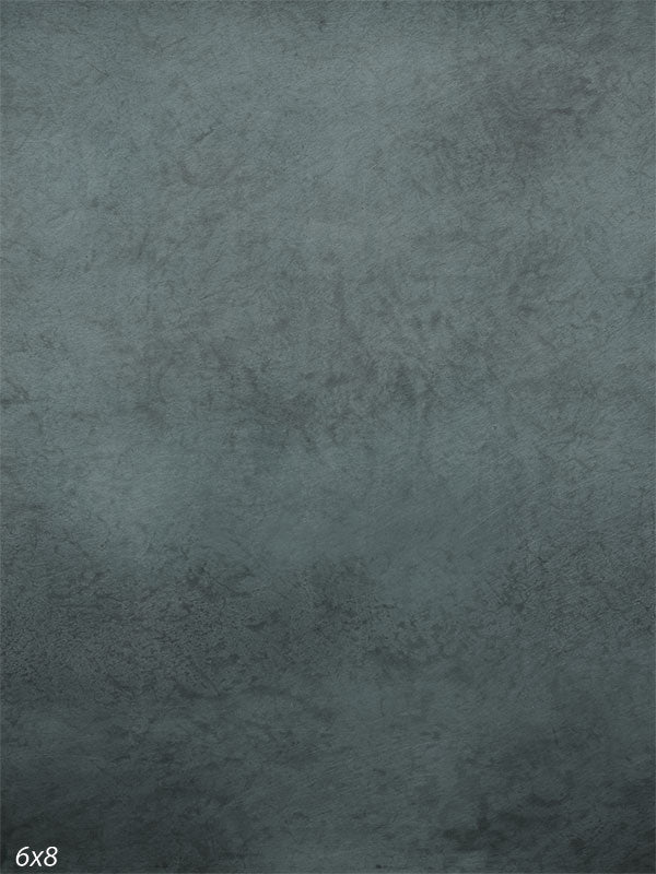 Hand-painted grey slate backdrop with subtle misty texture, perfect for portrait and commercial photography.
