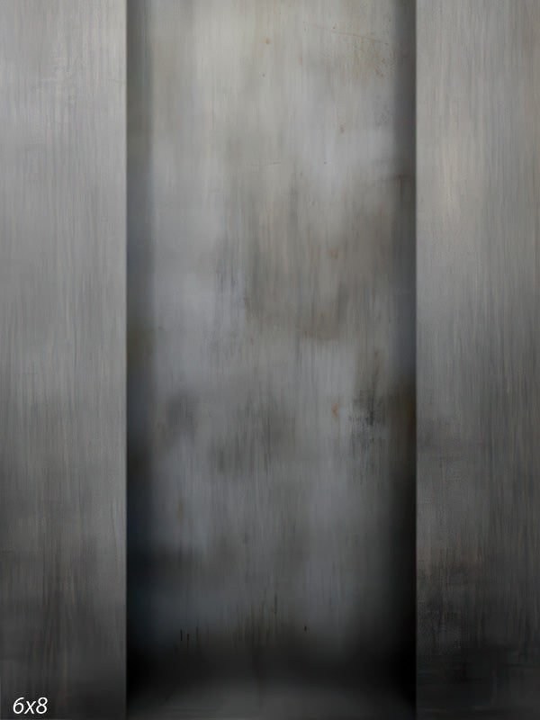 Industrial Steel Panel Grey Backdrop