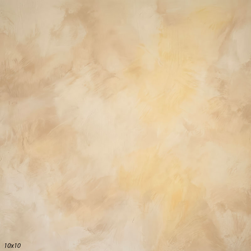 Printed studio background showing a painterly mottled buttercream texture with a lighter center that deepens toward the edges.