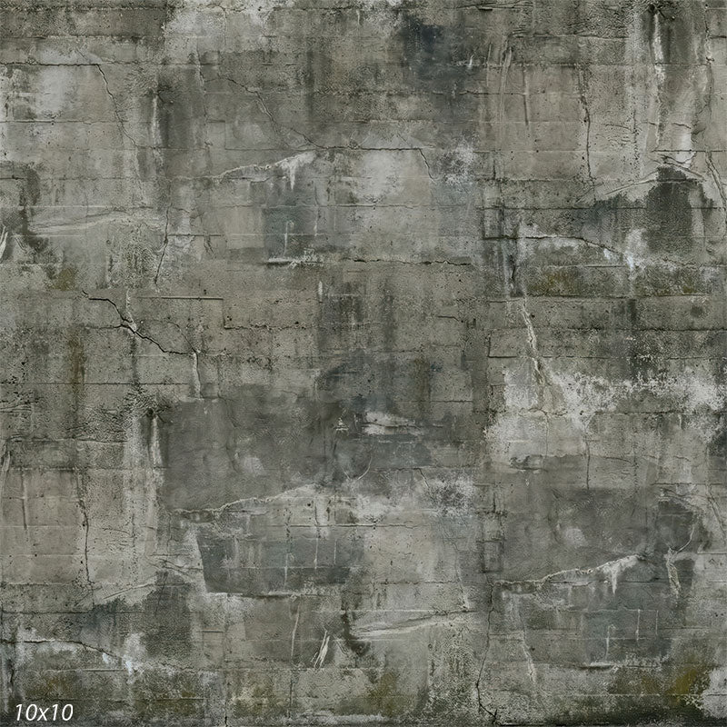 This studio background features an abstract concrete wall with cool gray coloration, subtle staining, visible seams, and natural surface wear.