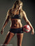 High-impact portrait of athlete with soft gray backdrop—suited for senior sports and dramatic studio work.