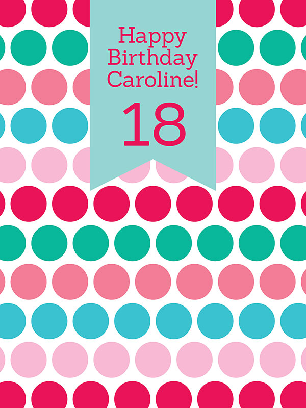 Circles Birthday Party Backdrop