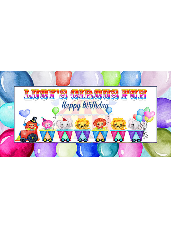 Circus Party Custom Banner