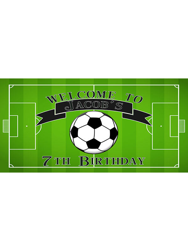 Personalized Soccer Birthday Banner