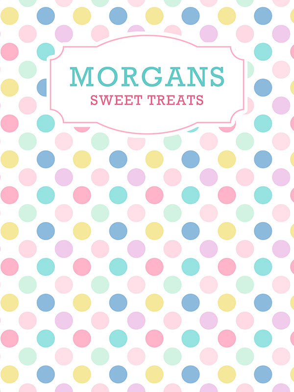 Polka Dot Personalized Photo Backdrop