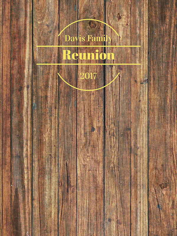 Wood Plank Reunion Backdrop