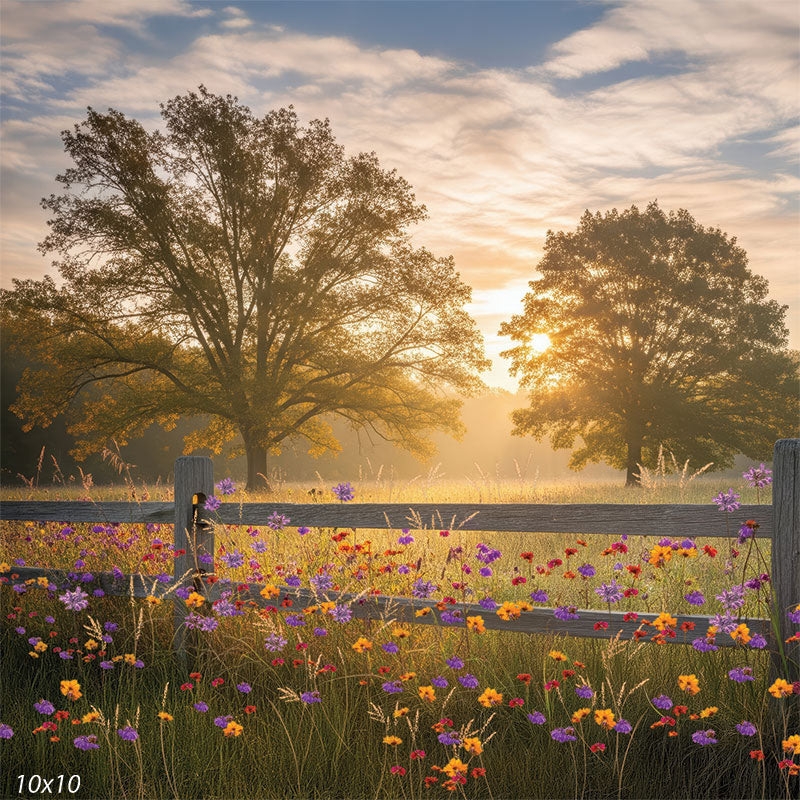 A realistic autumn forest backdrop with rustic woodland textures and vibrant seasonal foliage, ideal for cozy fall portraits.