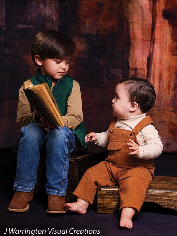 Wood Stack Stool Prop Set