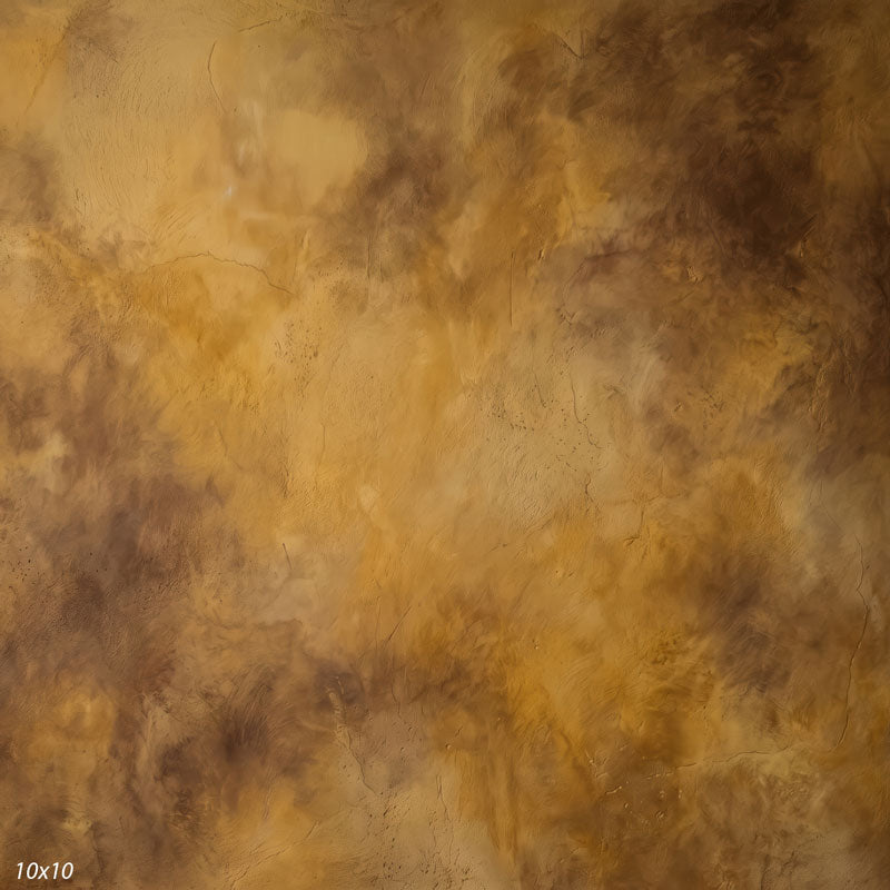 Printed studio background showing a painterly mottled honey amber texture with a lighter center that deepens toward the edges.