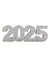 Front-facing image of a 2025 prop in metallic silver glitter, accented with gold studs—perfect for senior portraits, milestone minis, and elegant studio sets.