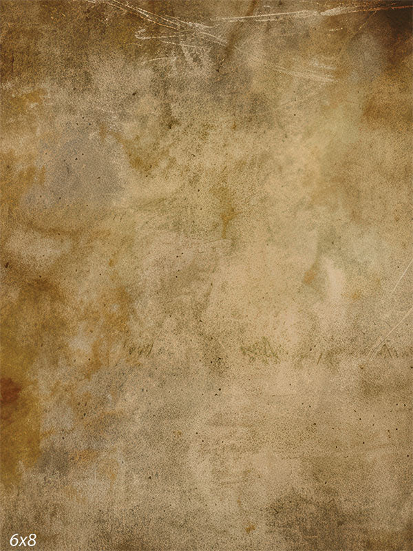 Hand-painted abstract backdrop with textured gold and warm brown tones, ideal for portrait and editorial photography.