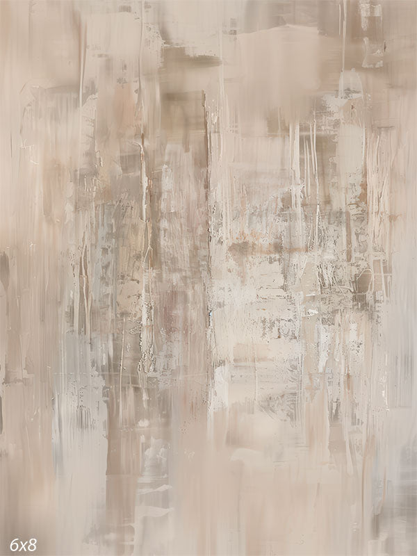 Hand-painted abstract backdrop featuring textured ivory tones and soft neutral shades, ideal for portrait and editorial photography.