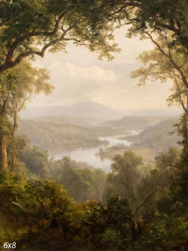 Valley Song sweeping valley river vista photography backdrop CP-8950