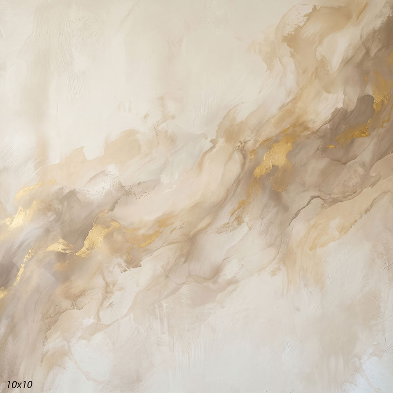 Printed studio background showing a painterly mottled vanilla cream texture with a lighter center that deepens toward the edges.