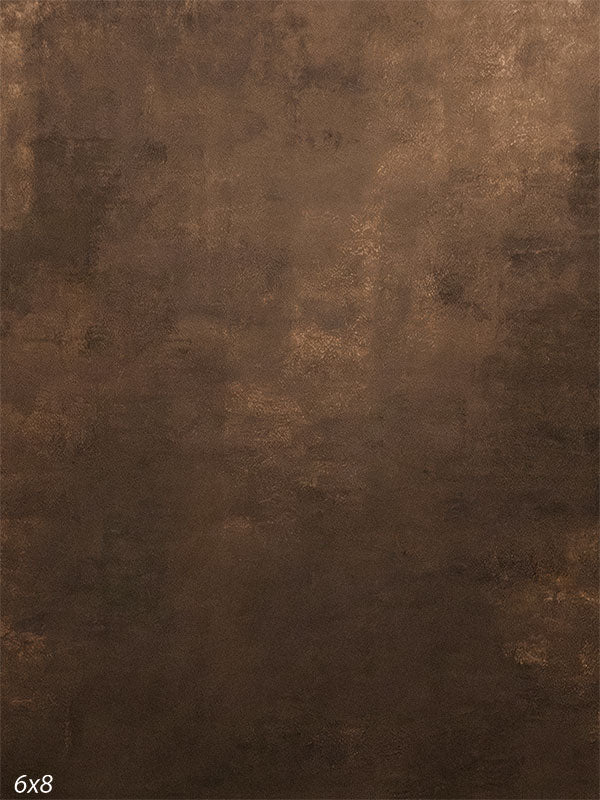 Warm brown painted-style photography backdrop with soft texture for studio portraits.