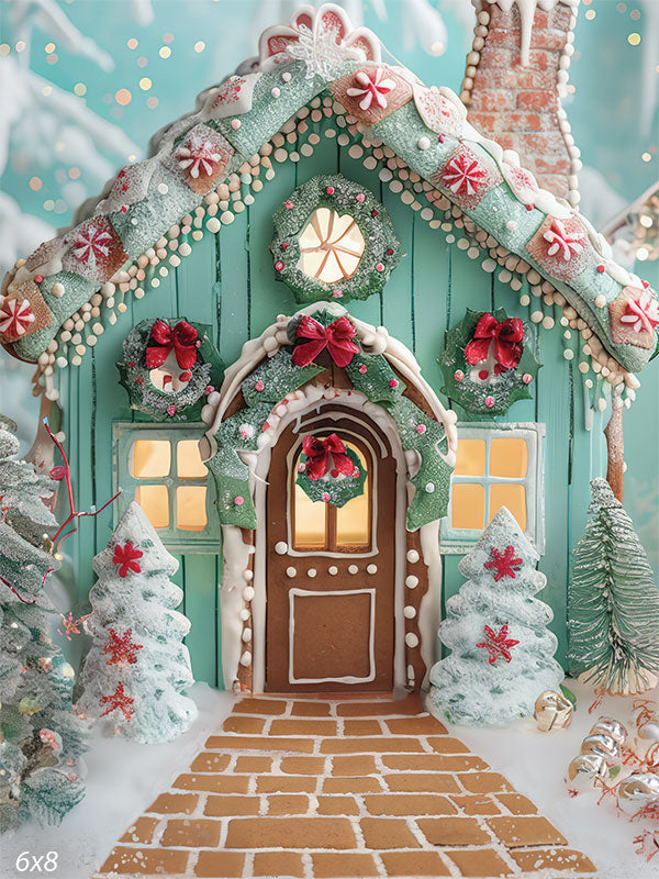 Gingerbread Houses in Pastel Vinyl