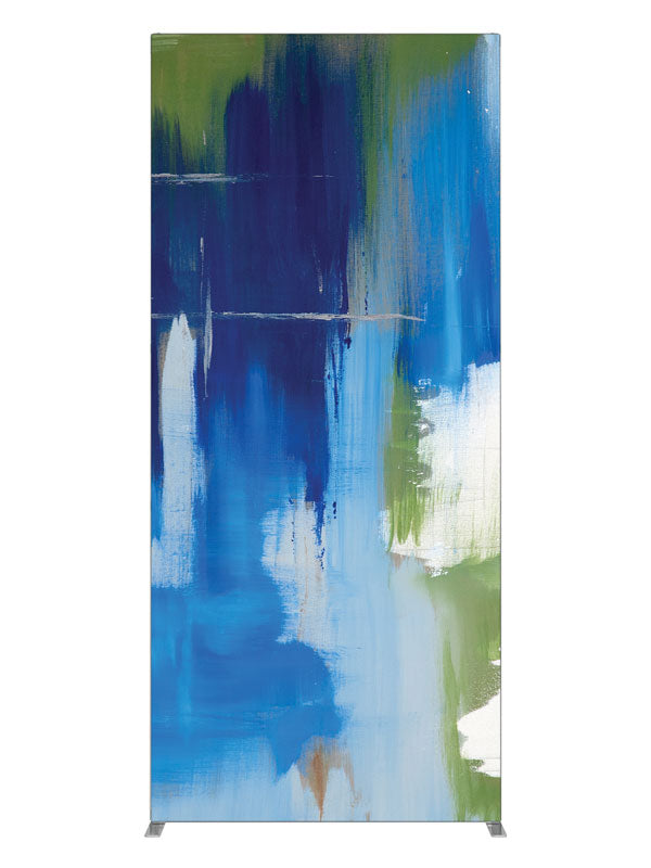 Absorb Blue Abstract, photography backdrop panel for Denny StudioEdge silicone edge frame, 3 ft