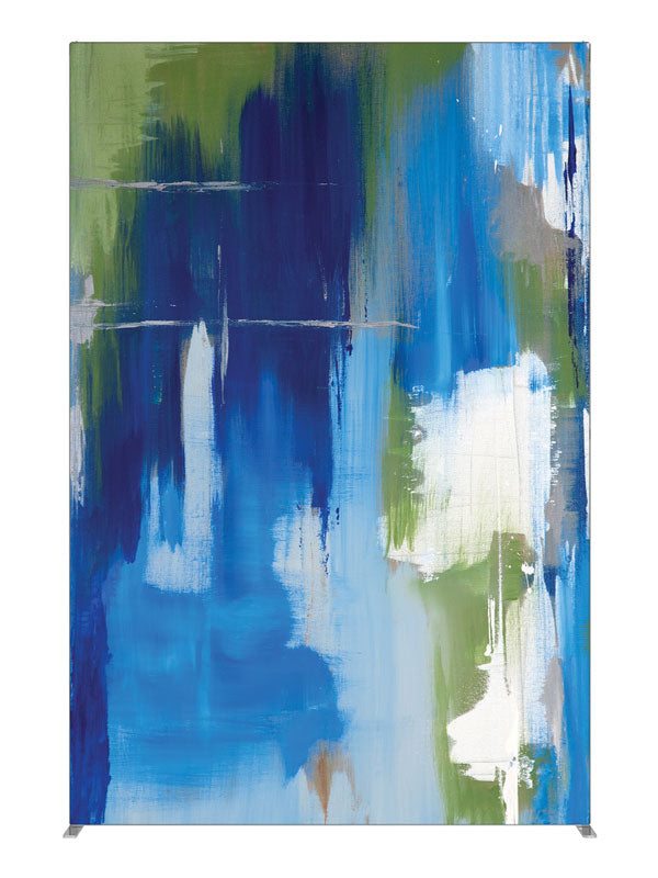 Absorb Blue Abstract, photography backdrop panel for Denny StudioEdge silicone edge frame, 5 ft