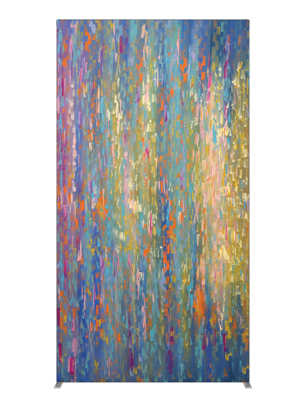 Abstract cascade brushstroke multi color printed photography backdrop 4ft - Denny StudioEdge SEOM-2597