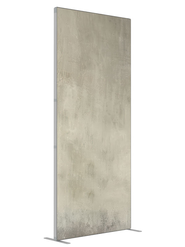 Abstract Grey Mist shown at an angled view, photography backdrop panel for Denny StudioEdge silicone edge frame, 3 ft