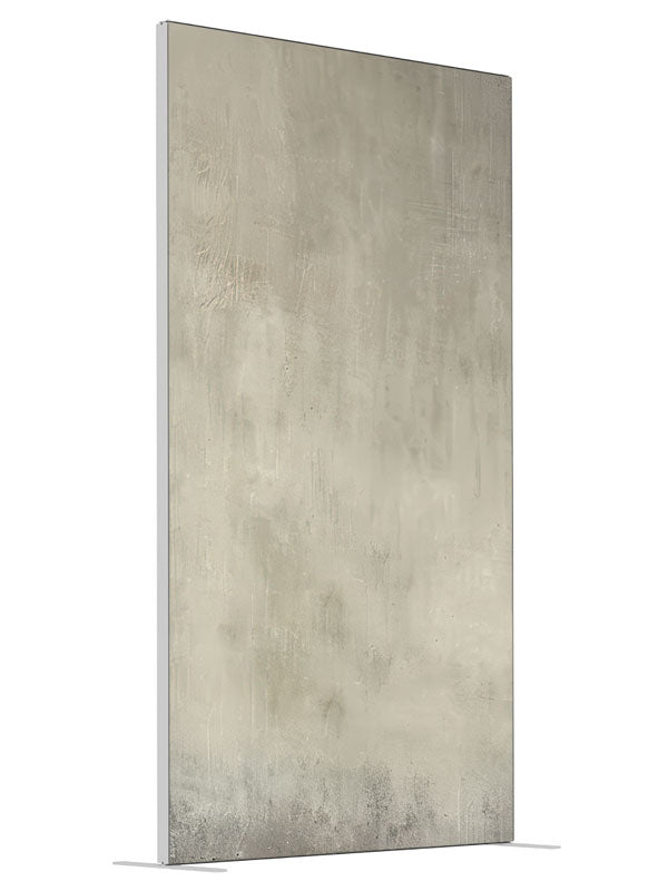 Abstract Grey Mist shown at an angled view, photography backdrop panel for Denny StudioEdge silicone edge frame, 4 ft